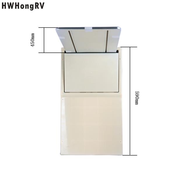 Powered rv recessed table  be compatible for Caravan campervan and  RV custom car seat electric powered foldable table