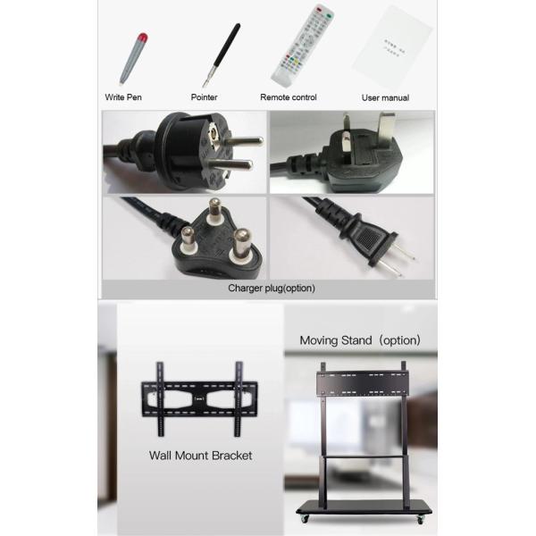 86 polegadas de quadro-negro esperto 256G ROM Touch Screen Black Board de Digitas