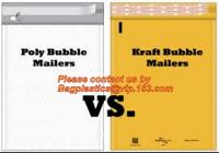 El correo biodegradable del anuncio publicitario de la burbuja del sobre empaqueta los sobres acolchados que envían Kraft amarillo