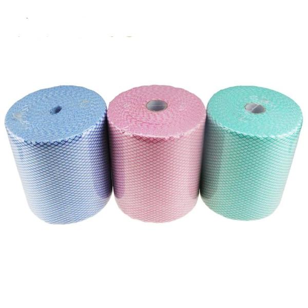 30gsm Washable Non Woven Jumbo Roll Rags Tearproof Disposable For Kitchen