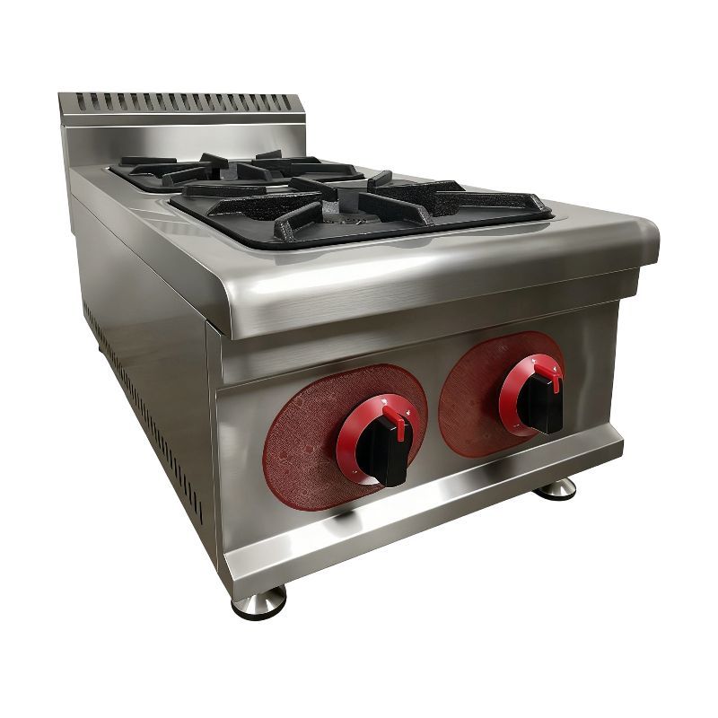 (GB-2H) Kitchen 2 Burner Liquefied Gas Stove Commercial for Restaurant Daily CE