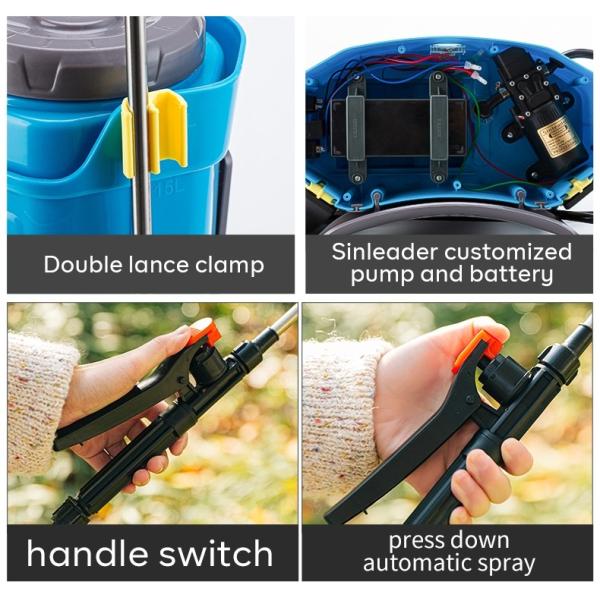 12L Agricultural Pump Sprayer PP Material Backpack Manual Sprayer