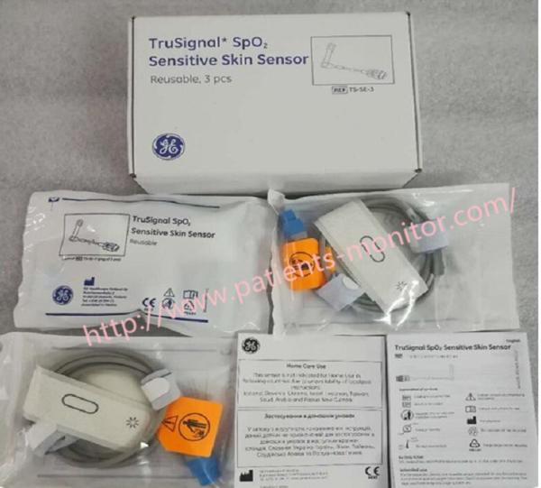 GE TS-SE-3 TruSignal Resusable SpO2 Sensor Sensative Skin Adult Pediatric Infant Neonate 1M QTY 3