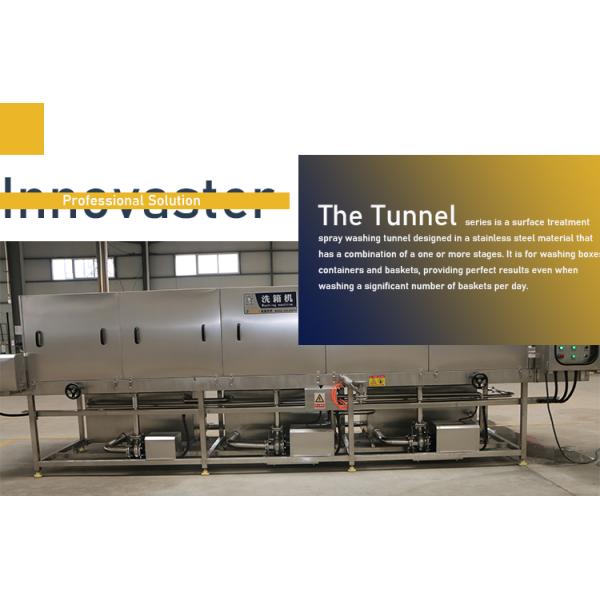 Advanced Stainless Steel CW-03 Crate/Container Cleaning Machine with Integrated Model