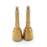 Las piezas de torneado CNC de latón son de oro