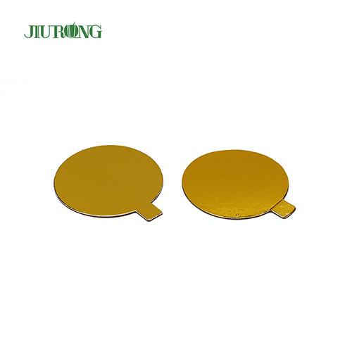 Gold Paper Disposable Cake Board Eco Friendly 97*83mm Food Grade