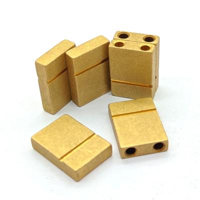 Square CNC Brass Parts H59 H62 Brass CNC Turning Parts Micro Machining