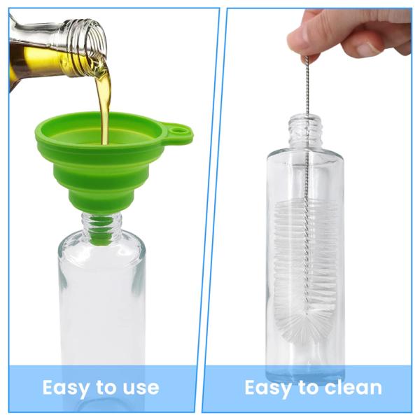 304 Stainless Steel Atomized Oil Sprayer Portable Oil Bottle for Other Cooking Tools