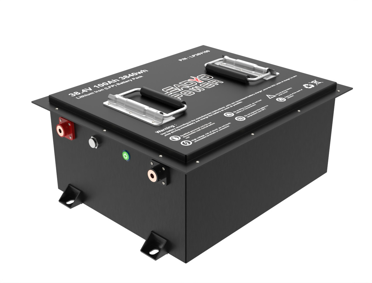 Производитель литиевой гольф-коляски 36V 38.4V 100Ah LiFePO4 LFP Battery с LCD LED дисплеем / зарядным устройством