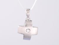 925 Collier de croix en argent sterling avec charmes de design religieux pour bijoux Collier de croix collection de bijoux