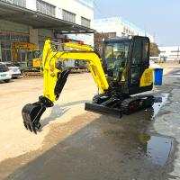 Excavatrice hydraulique à rampe mini excavatrice 1 tonne 2 tonnes 3 tonnes 3,5 tonnes prix avec seau de pouce