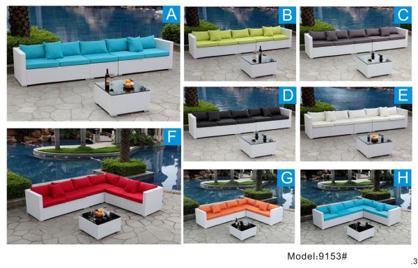 outdoor sofa furniture rattan modular sofa --9153