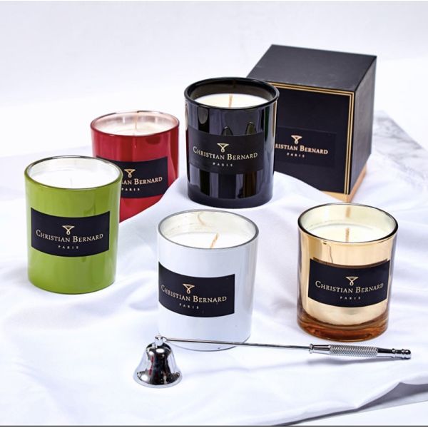 Personalized Printing Gold Foil PVC Label Sticker Logo Label For Candle Jar