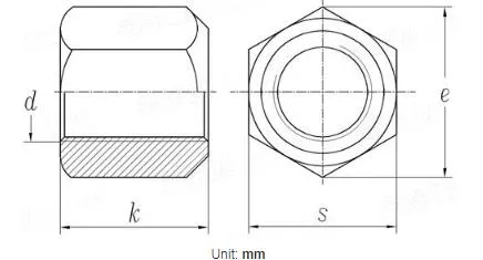 DIN6330 Hexagon Nuts with a Height of 1.5D Thick