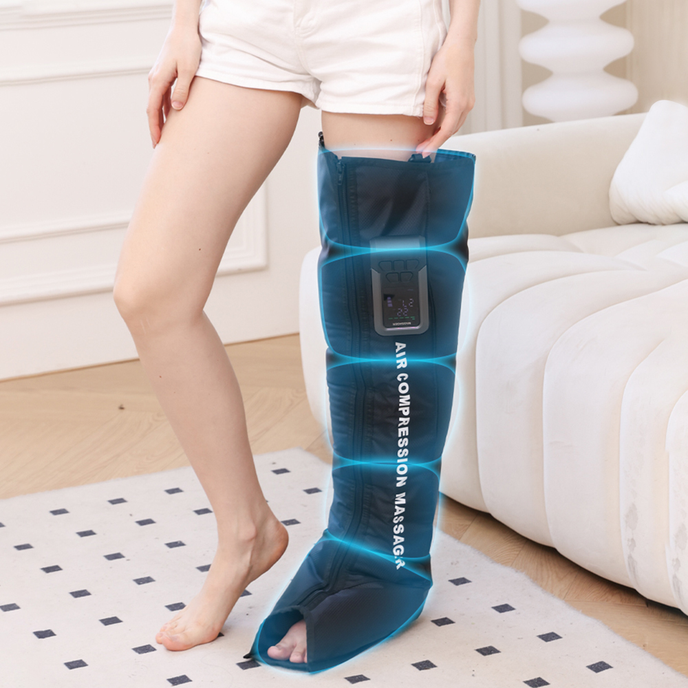 360 Air Pressure Foot and Calf Leg Airbag Massage Machine Shiatsu Heat Vibration Calf Foot Massager Machine