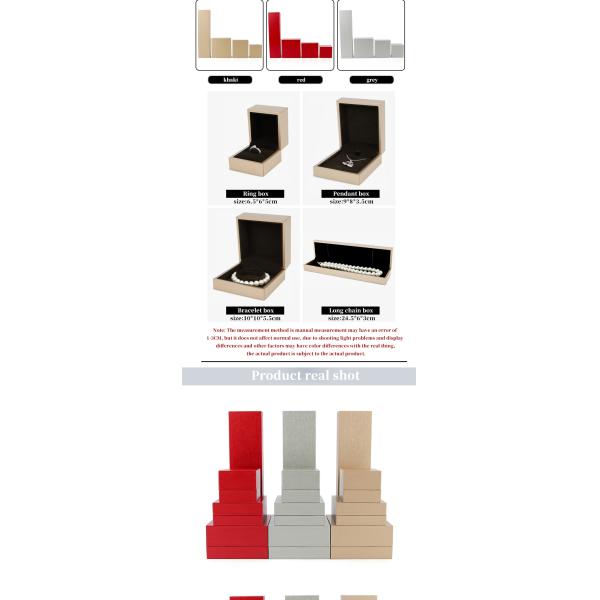 Taille personnalisée Luxe carton tactile Jeux de boîte d'emballage pour bracelet et bague