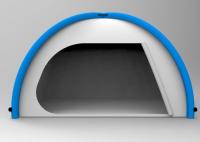 Silver Coated Outdoor Inflatable Camping Tents 190T Blue Blow Up Pop Up Tent