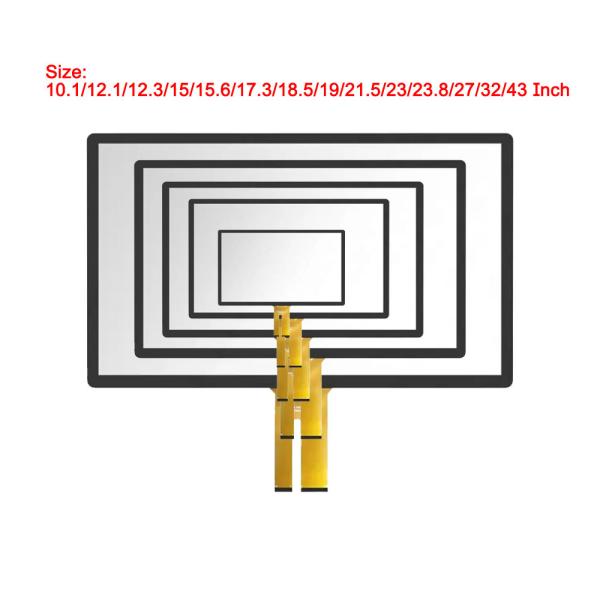 23.8inches PCAP Ir Frame Touch Screen / FCC CE Multi Touch Overlay