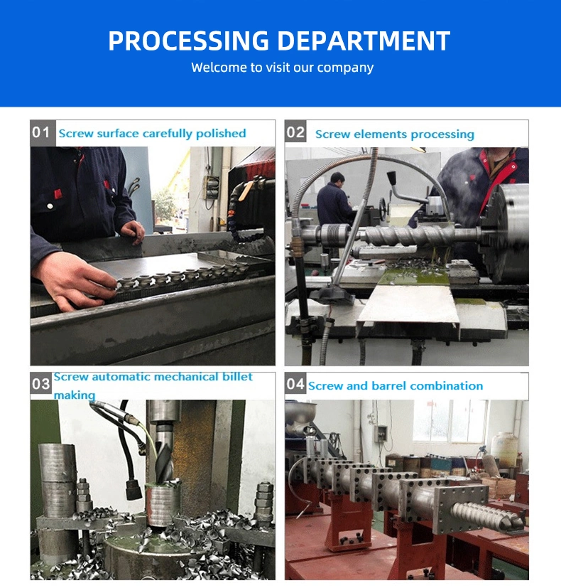 Двойной параллельный диаметр бочонка винта штранг-прессования 12 - 350mm