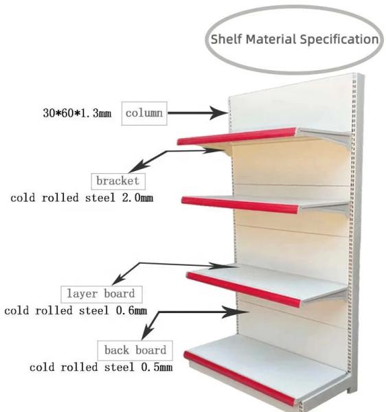Reasonable Price Original Factory Custom Supermarket Shelf Gondola Supermarket Shelves