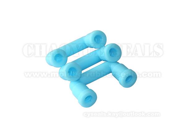 Inner Diameter 6 Mm Rubber Tube Hose Double Blend Blue For Industrial Equipment
