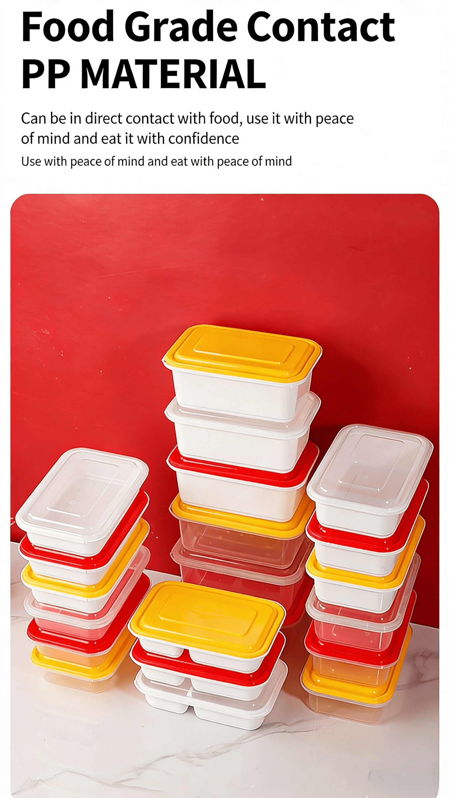 rectangular plastic food container with lid   takeaway food container   meal prep food container   food storage container