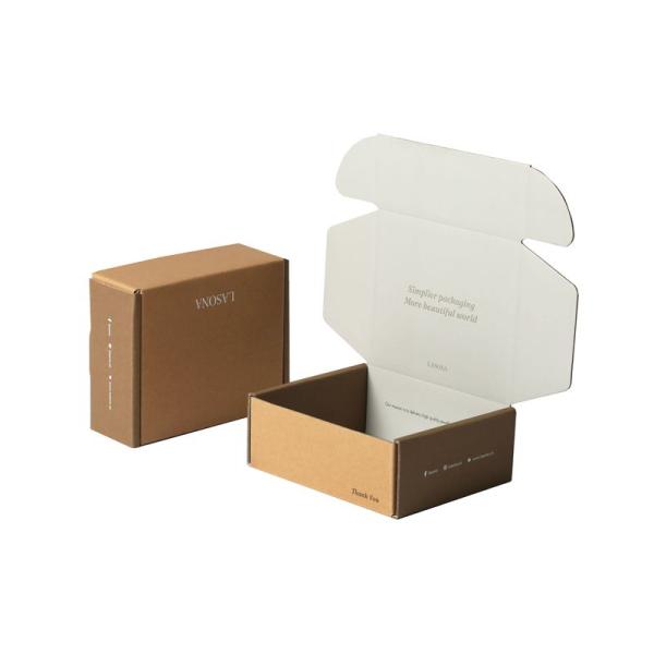 Kraft Corrugated Mailer Boxes Custom Logo For Clothing Gift Packaging And Shipping