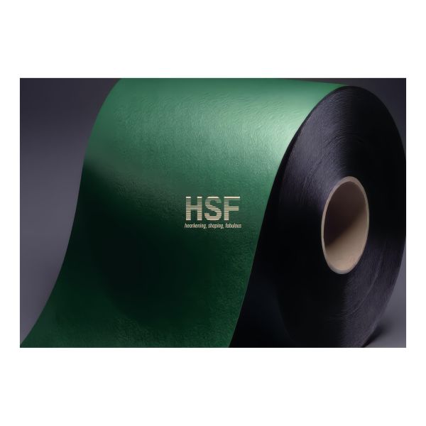 90μm Base Film 25μm Emboss Depth Green-Black Dual-Color CPP Film for High-End Stationery and Packaging