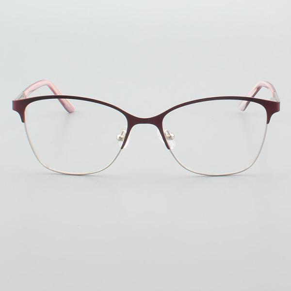4 Colours 54- 16- 138 Stainless Steel Women Cat Eye Glasses