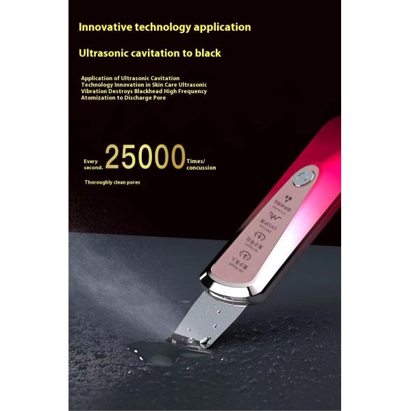 Red And Blue Light Sterilization Face Skin Spatula Beauty Facial Scrubber Waterproof