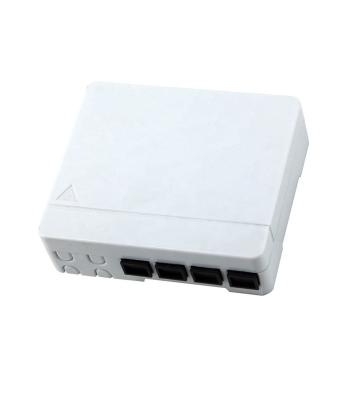 caixa 100*80*30mm da terminação da fibra ótica do porto do ABS 4 do PC do soquete de parede 4C