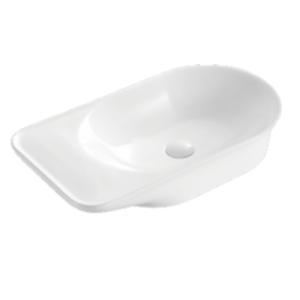 Dernier modèle de lavabo design ovale moderne en céramique pour salle de bain