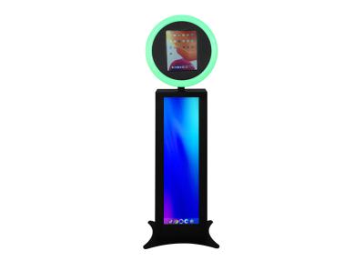 Ipad Portable Photo Booth Kiosk Adjustable Stand Alone Photo Booth With Rgb Led Ring Light