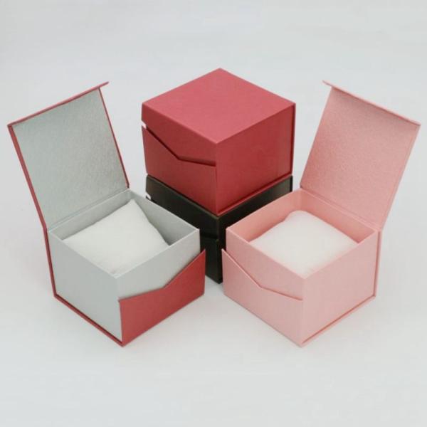 Люкс на заказ Красочное жесткое магнитное кольцо Коробка для ювелирных изделий с собственным логотипом для других