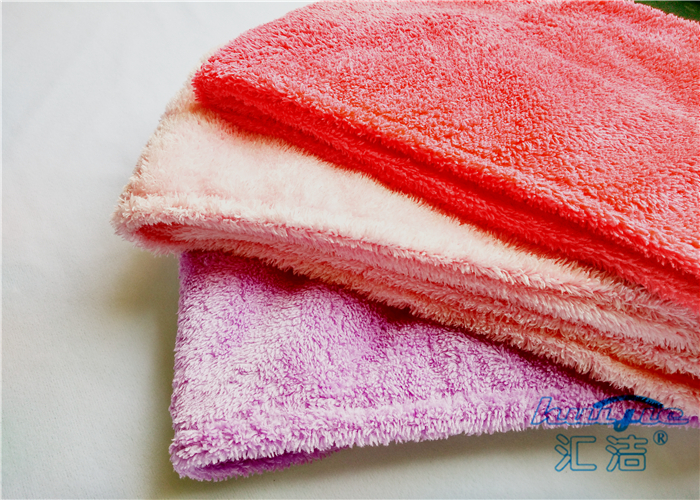 Double-Faced Coral Fleece Microfiber Hair Turban Hair-Drying , Hair Salon Towel