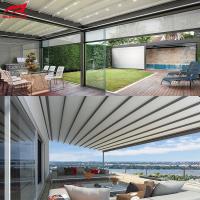 Installation Pergola à canopée réglable autonome ou montée au mur avec finition de voile en PVC