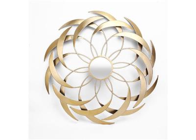 Modern Star Shape Luxury Gold Flower Wall Mirror