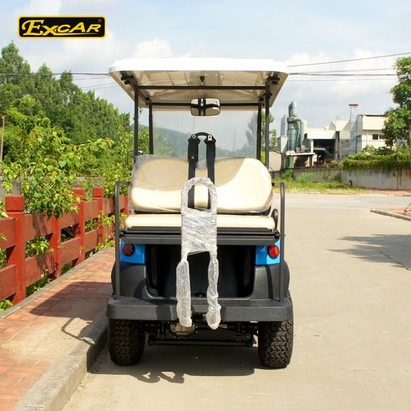 48V Battery Operated Hunting Golf Carts Fuel Blue Colour With ISO Certification