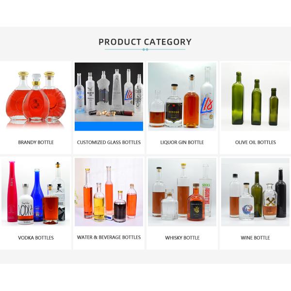 Transparent 750ml Super Flint Glass Wine Bottle for Whiskey Bourbon Gin Vodka Spirits