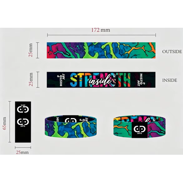 Programmable Custom QR NFC Tag 213 Textile Fabric RFID Wristbands Disposable Fabric Wrist Bands for Event Access Control