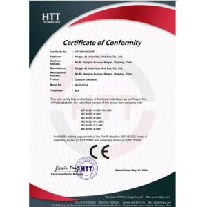 Ningbo Aj Union Imp.& Exp. Co., Ltd. Certifications