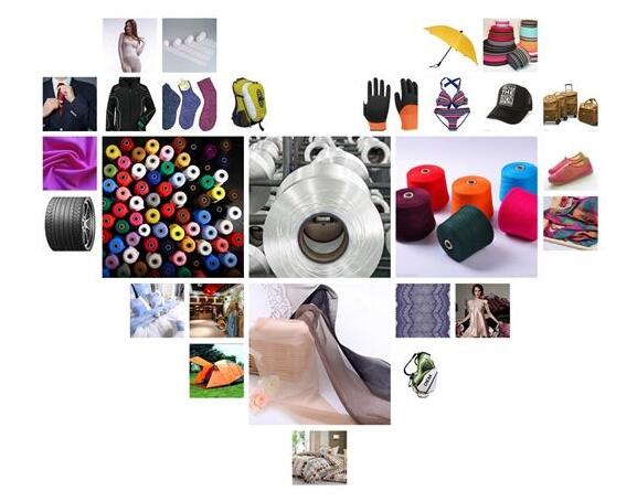 Fil à tricoter en nylon 150D/48F du nylon 6 de 100% FDY sur la couleur noire blanche de noyau