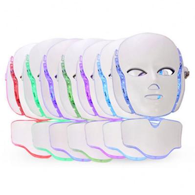 7 máquina de cara leve vermelha facial da terapia da máscara 630nm do diodo emissor de luz da cor do fotão