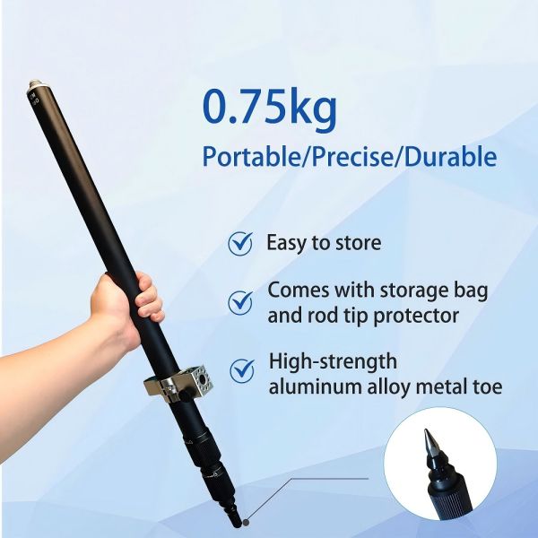 Mini Sized Telescopic Survey Pole Aluminum Alloy Telescopic Centering Pole
