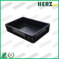 Resistência de superfície de caixas de armazenamento estático da cor preta anti 103-109 ohms