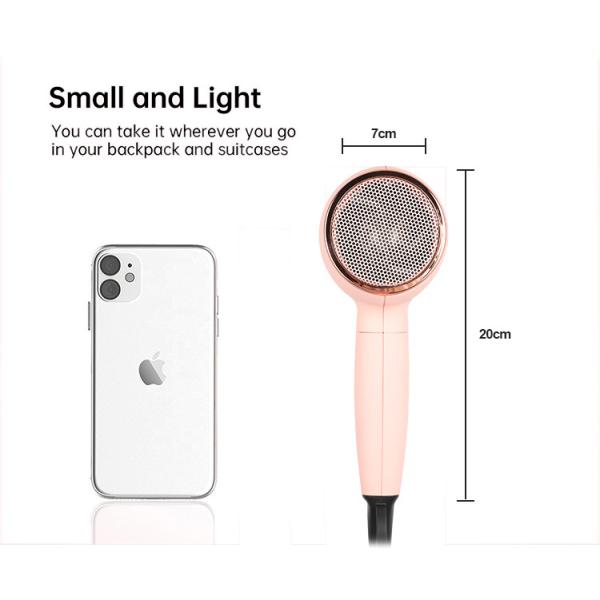 50/60Hz Hair Blow Dryer , Portable 1200W Negative Ion Hair Dryer