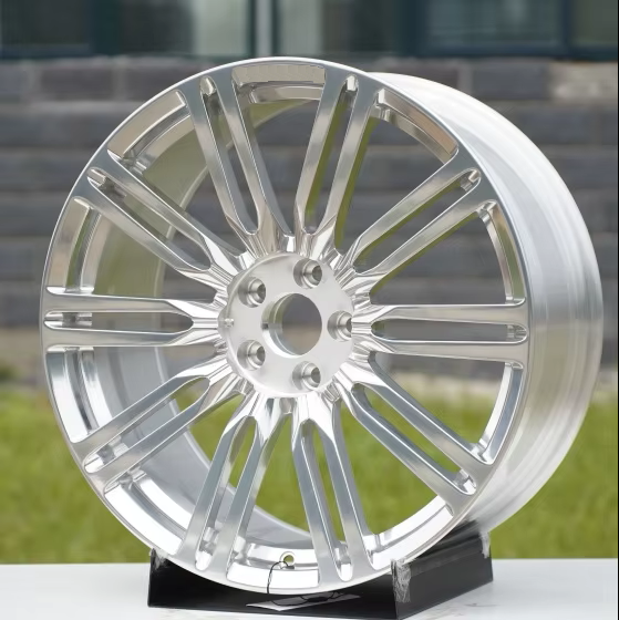 Factory Direct New Design 1-Piece Monoblock Forged 23 Inch 5x114.3 Brushed Silver Monoblock Forged Wheel for Mercedes-Benz