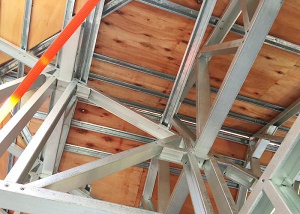 seguridad de las casas modulares contemporáneas del panel de techo del Pvc de 8m m/de los hogares prefabricados modernos alta