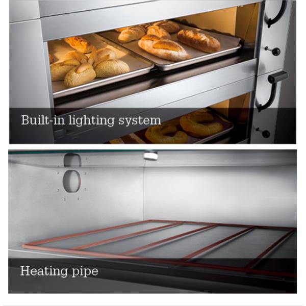 PID Commercial Bakery Kitchen Equipment 2 Layer 4 Trays Electric Oven Plus Proofer