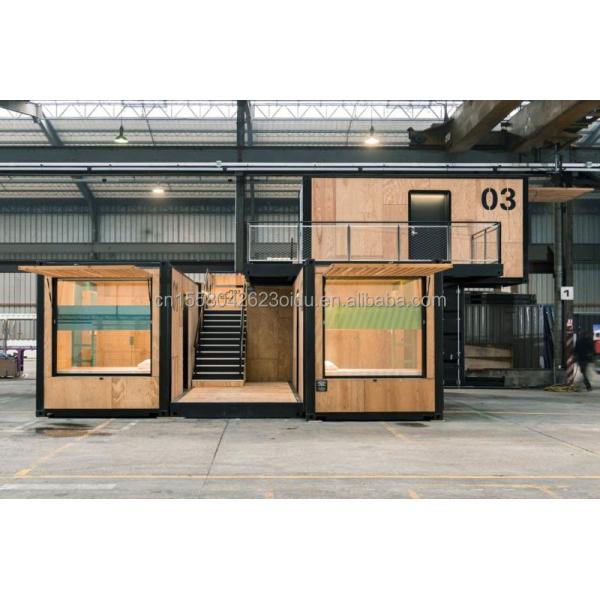 Foldable/Extendable/Detachable Commercial Street Container House Restaurant/Clothing Store with Modern Two-Story Design